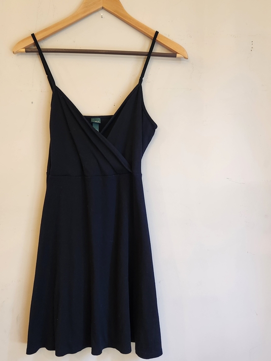 wild fable Dresses & Skirts - Wild Fable Black Spaghetti-Strap Wrap-Front Mini Dress